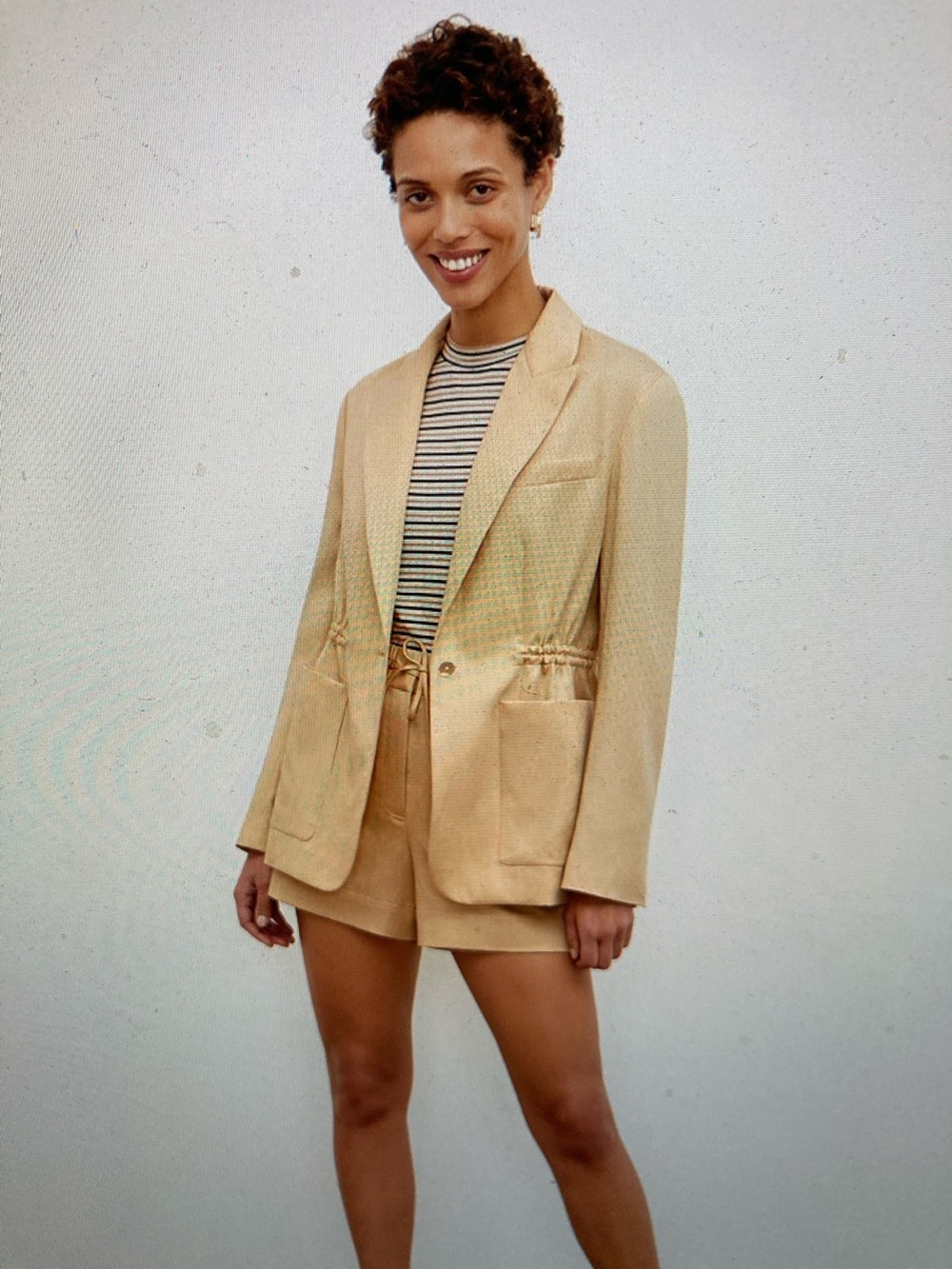 MM Lafleur Hyo Drawstring-Waist Blazer